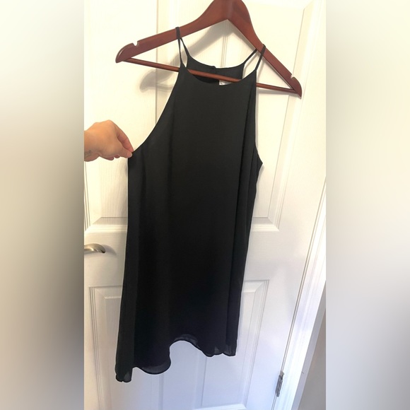 Summer halter dress. Black. - Picture 1 of 7